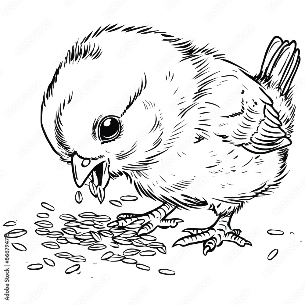 Fototapeta premium bird vector on a white background