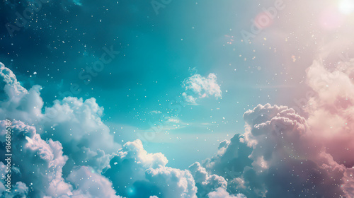 Background with summer sky motif stock photography 8K, UHD, Ultra hd quality, high quality --ar 16:9 --style raw Job ID: c3501128-630d-426f-b351-431b301cde78 © Malgorzata