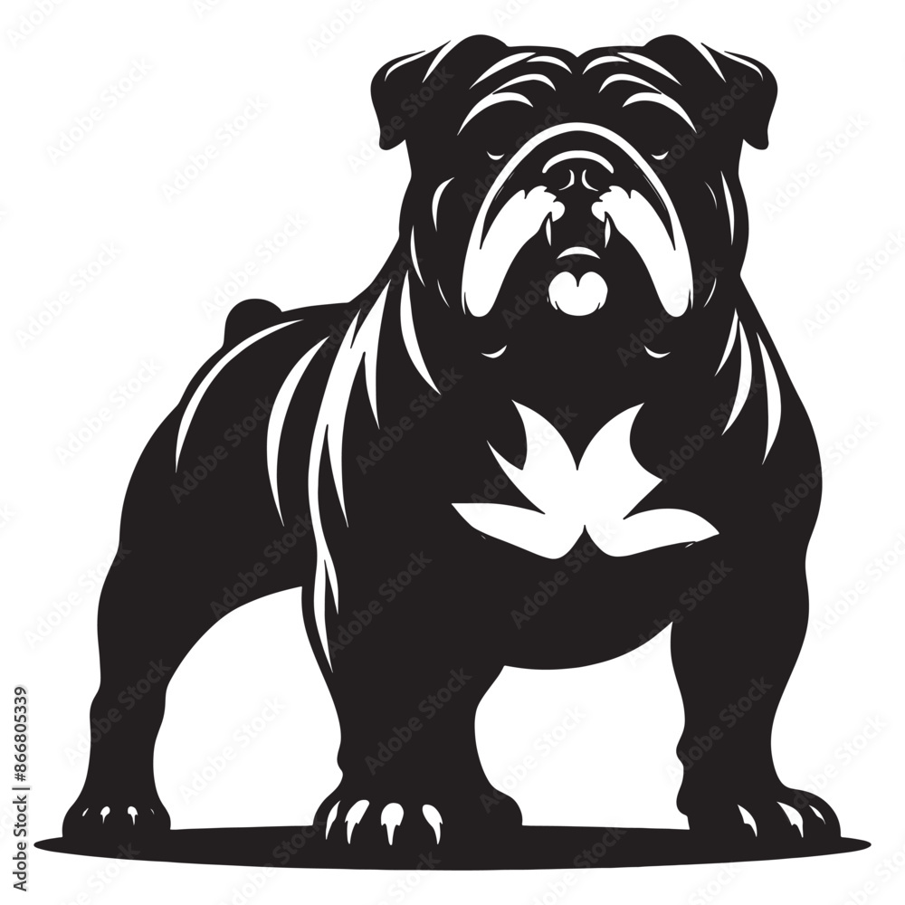 English Bulldog lap dog breed face head isolated pet animal English Bulldog lap dog breed face head isolated pet animal