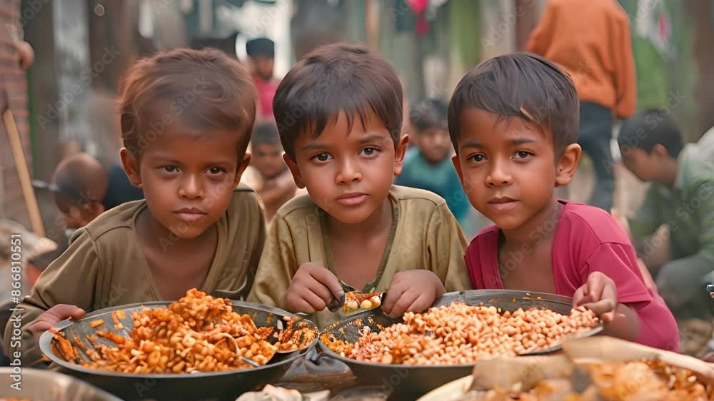 The world's largest silent social problem is hunger and poverty, which affects both adults and children living in filthy slums. The world's largest silent social problem is hunger and poverty, which affects both adults and children living in filthy slums.