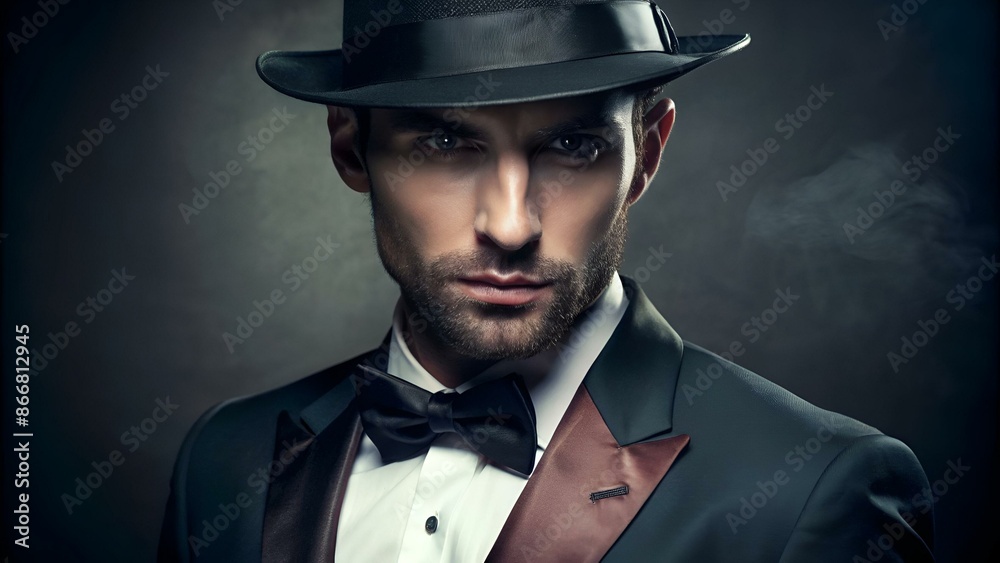 Elegant spy portrait