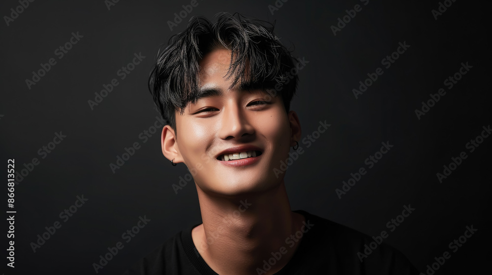 handsome korean young man on black background, guy, boy, model, k-pop, asian, male, japanese, chinese, style, fashion, beauty, studio, head, portrait, face, person, people, self care, healthy skin handsome korean young man on black background, guy, boy, model, k-pop, asian, male, japanese, chinese, style, fashion, beauty, studio, head, portrait, face, person, people, self care, healthy skin