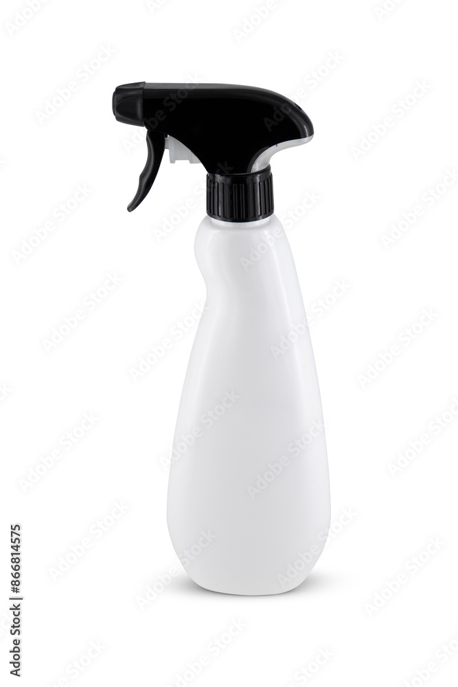 plastic trigger bottle isolated on white background plastic trigger bottle isolated on white background