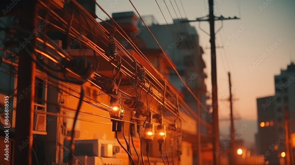 Realistic and flexible network of electrical wires to enhance visual appeal and realism