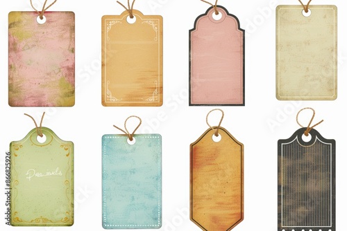 Collection of Garden Labels and Markers in Various Shapes and Colors