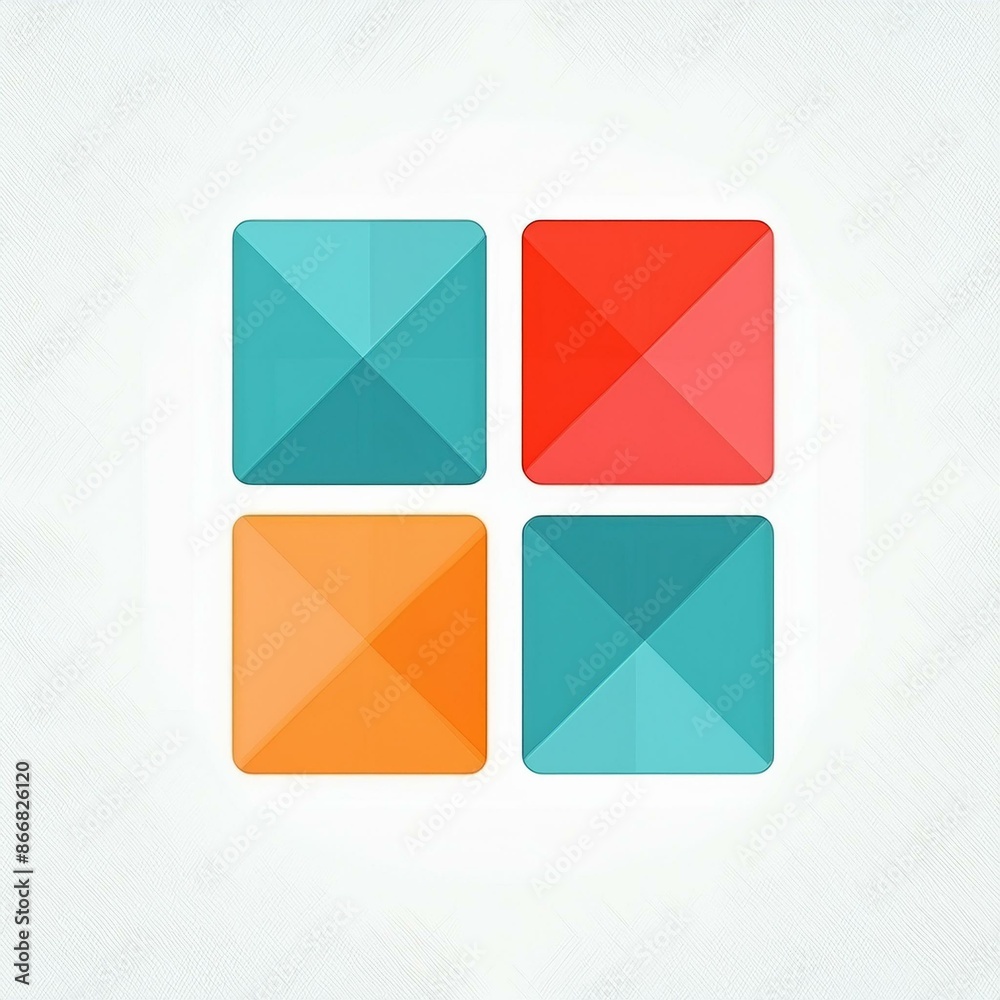 base logo carrés de couleurs en ia base avec zone d'écriture base logo carrés de couleurs en ia base avec zone d'écriture