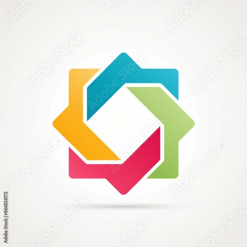 Free Download base logo carrés de couleurs en ia base avec zone d'écriture, enchevetrement - GFXLoad