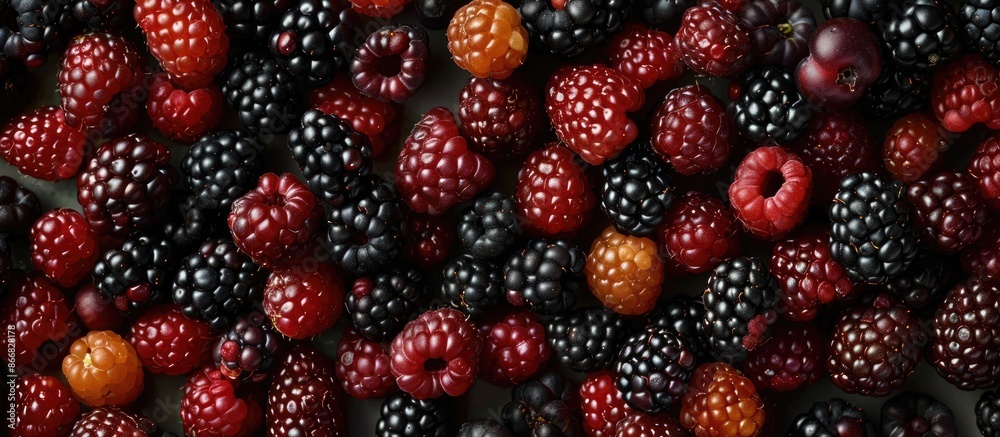 Summer Berries Seen from Above Summer Berries Seen from Above