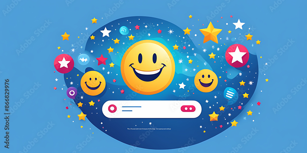 Users rate satisfaction by smiling faces, on online applications. satisfaction feedback review, good quality. Customer satisfaction service concept design Users rate satisfaction by smiling faces, on online applications. satisfaction feedback review, good quality. Customer satisfaction service concept design