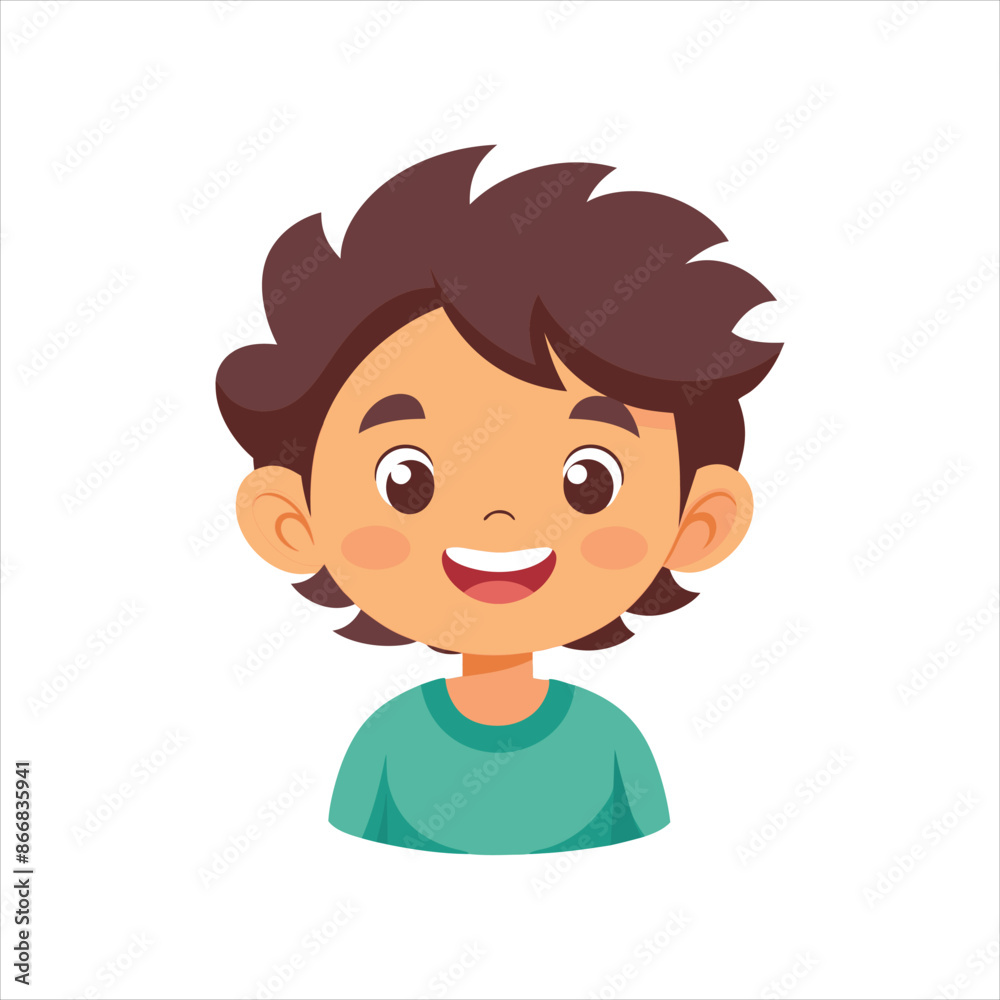 happy smiling child vector Flamingo happy smiling child vector Flamingo