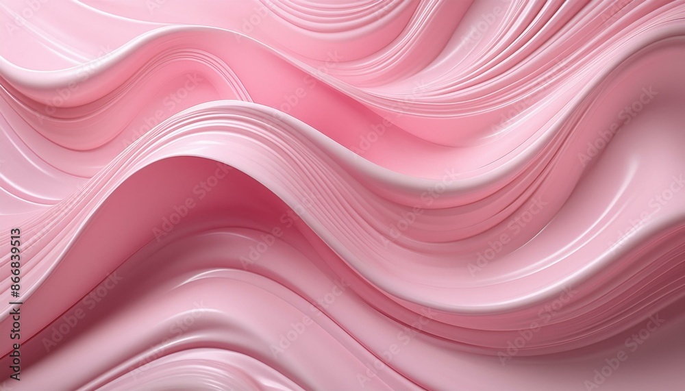 Moisturizer waves on a pastel pink background, creating a smooth, glossy, and fresh aesthetic. Moisturizer waves on a pastel pink background, creating a smooth, glossy, and fresh aesthetic.
