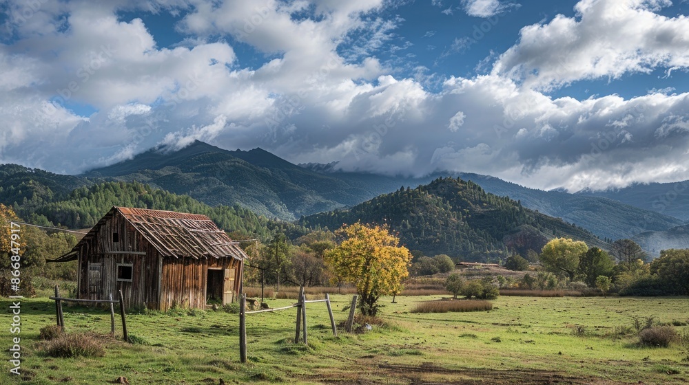 Historic structure in a rural mountain community Historic structure in a rural mountain community