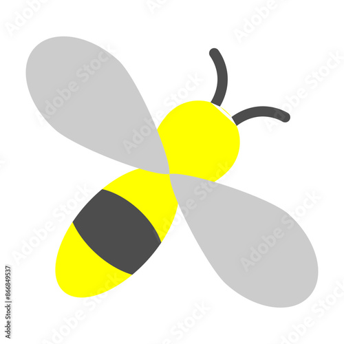 bee Vector Flat Icon Design