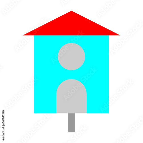 bird house Vector Flat Icon Design