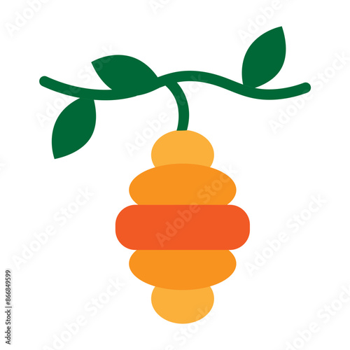 bee hive Vector Flat Icon Design