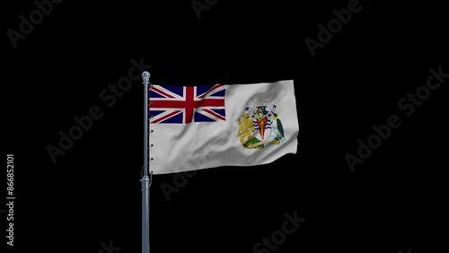 Flag of British Antarctic Territory without Background Alpha Channel photo