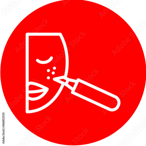 Concealer Tips Line White Circle Red