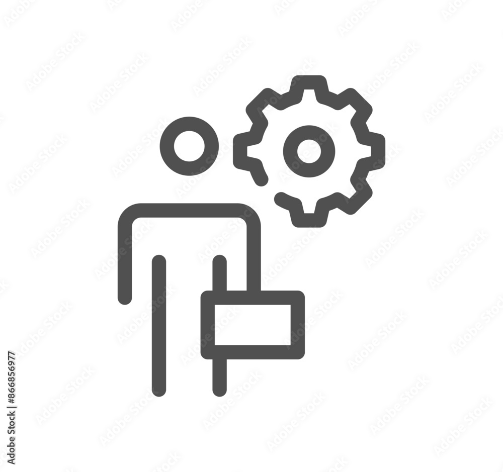 Gear related icon outline and linear vector.
Gear related icon outline and linear vector.