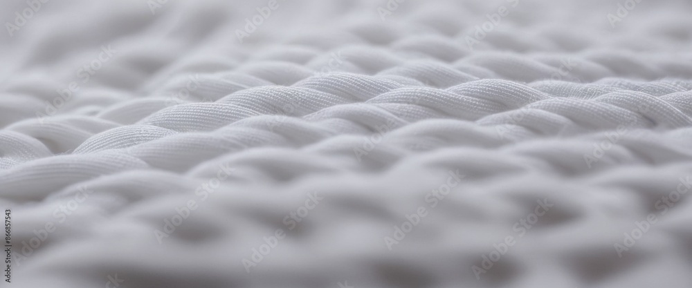 White sports clothing fabric Macro photography Extreme close-up White sports clothing fabric Macro photography Extreme close-up
