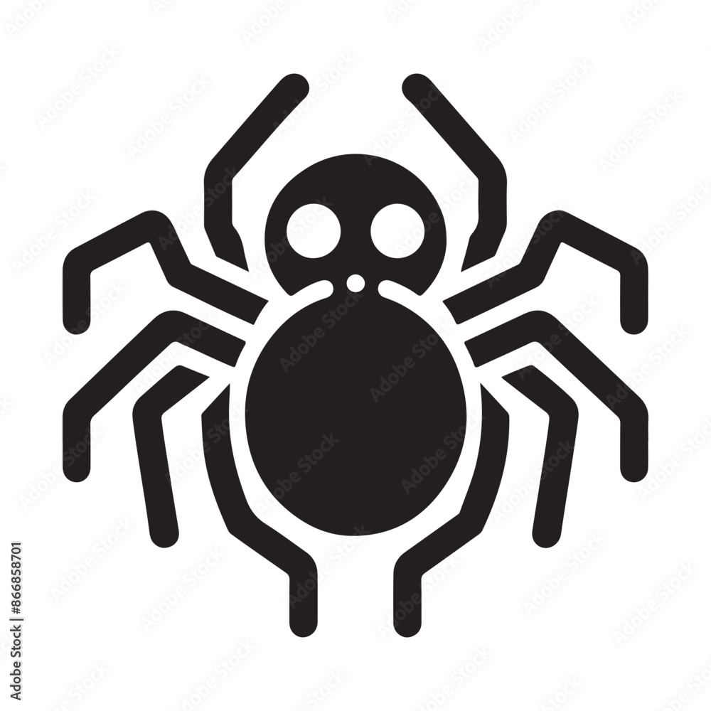 Spider vector silhouette