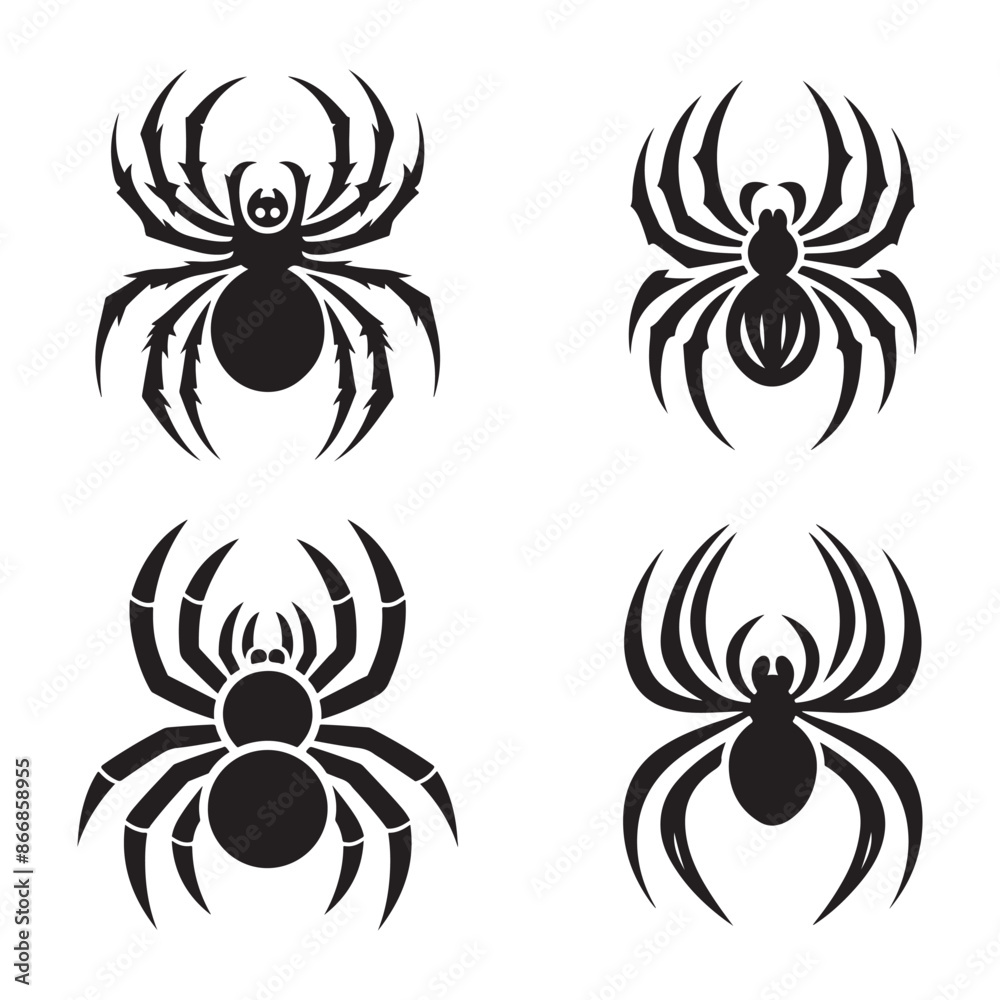 Spider vector silhouette Spider vector silhouette