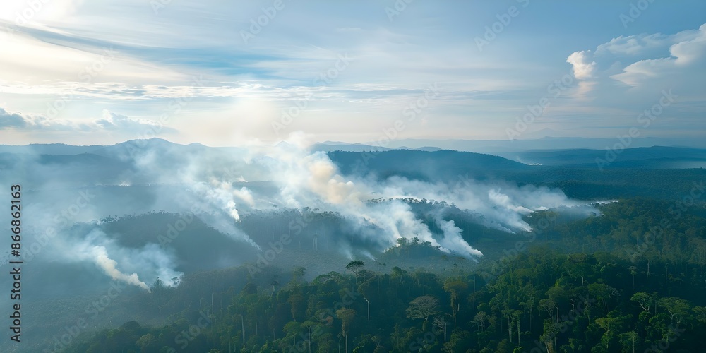 Impact of deforestation Fires, illegal logging, and palm oil plantations from an aerial perspective. Concept Deforestation Fires, Illegal Logging, Palm Oil Plantations, Aerial View Impact of deforestation Fires, illegal logging, and palm oil plantations from an aerial perspective. Concept Deforestation Fires, Illegal Logging, Palm Oil Plantations, Aerial View