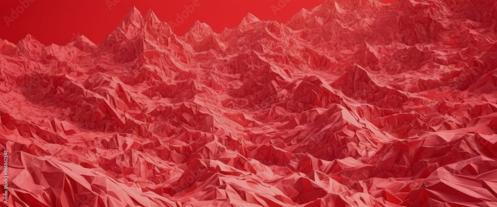 Sunset cloud overlay Isometric view a chaotic landscape formed b Sunset cloud overlay Isometric view a chaotic landscape formed b