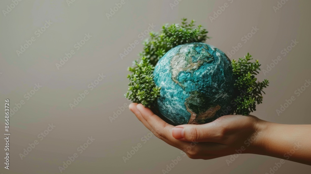 eco life concept. hand holding a planet eco life concept. hand holding a planet