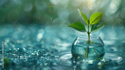 World water day graphic design background with copy space