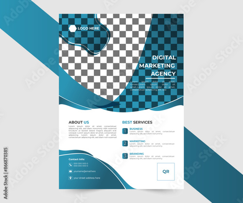 Business flayer form template. modern flayer template. professional flayer design.