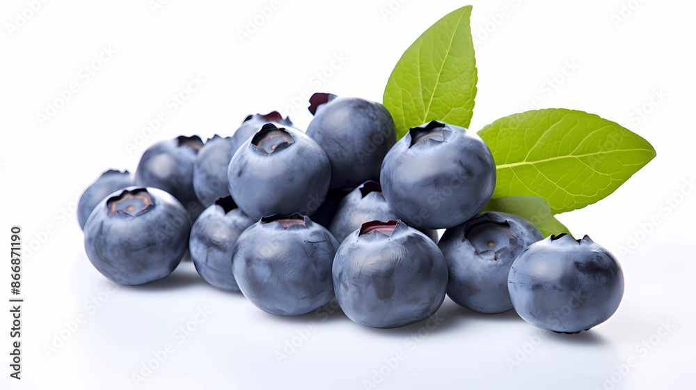 blueberries on a white background blueberries on a white background
