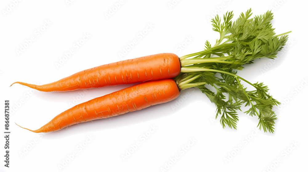 carrots isolated white background carrots isolated white background