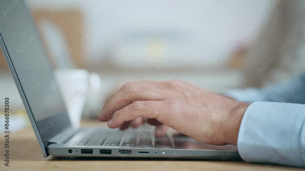 Video of close up of smart business people working together with laptop in the coworking place. Video of close up of smart business people working together with laptop in the coworking place.