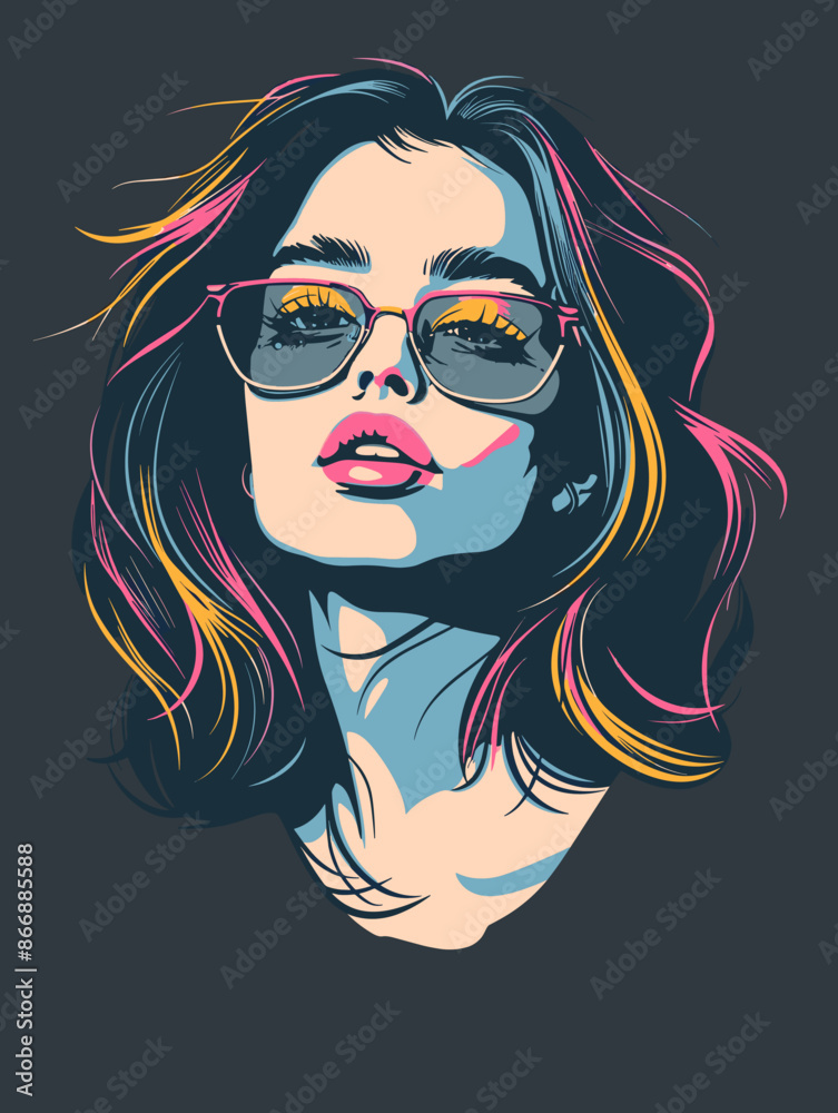 Fashion illustration of beautiful woman in sketch-style. Vector illustration. Fashion illustration of beautiful woman in sketch-style. Vector illustration.