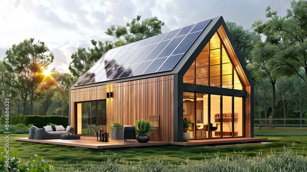 Luxurious Modern Home with Solar Panels Green Architecture Sustainable Living Design Luxurious Modern Home with Solar Panels Green Architecture Sustainable Living Design