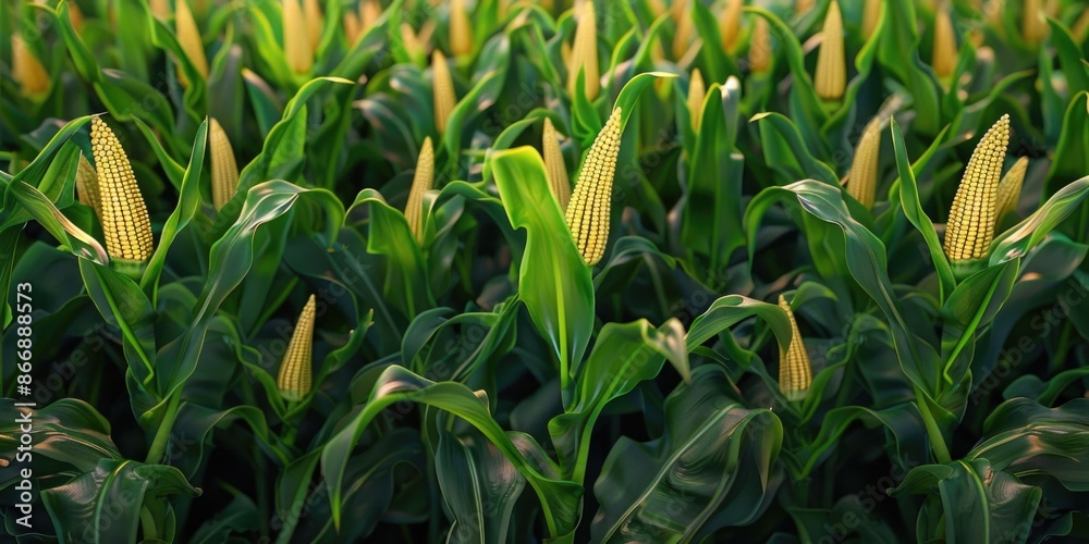 Naklejka premium Field of corn