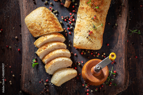 Homemade and fresh pepper b...