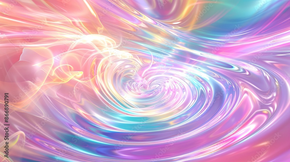 Obraz premium Abstract Colorful Swirl Background. Vibrant Liquid Art