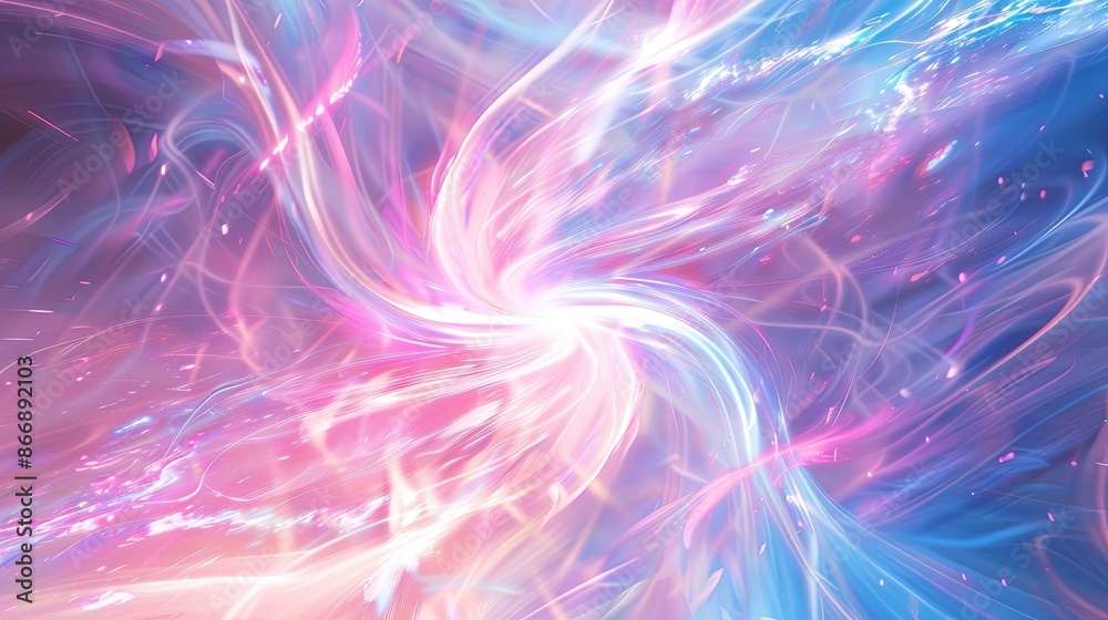 Obraz premium Vivid Abstract Swirl. Colorful Pastel Background for Digital Art and Design