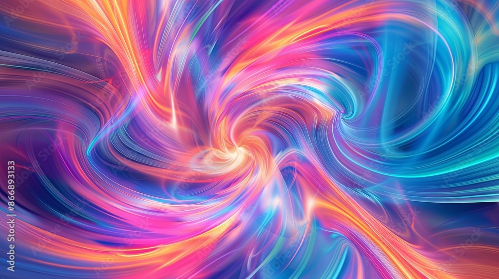Abstract Swirl of Vibrant Colors. A Digital Art Background Abstract Swirl of Vibrant Colors. A Digital Art Background