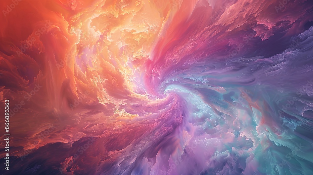 Abstract Swirl of Vibrant Colors. A Digital Art Background Abstract Swirl of Vibrant Colors. A Digital Art Background