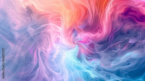 Wallpaper Mural Vivid Abstract Background. Swirls of Pink, Blue, and Orange Torontodigital.ca