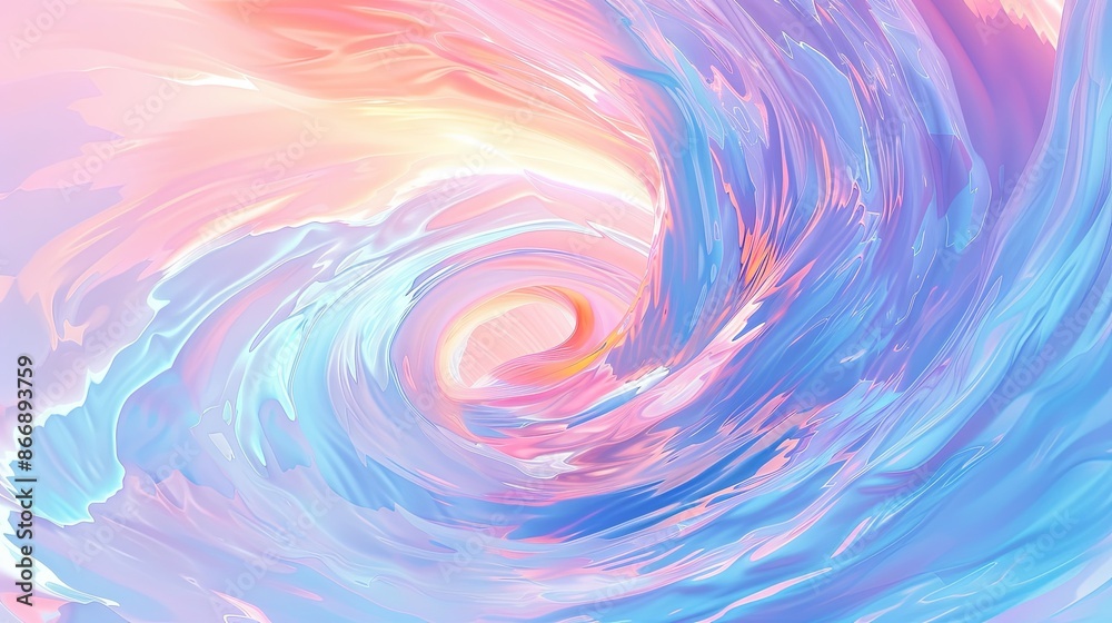 Fototapeta premium Abstract Pastel Swirl. Colorful Background for Design