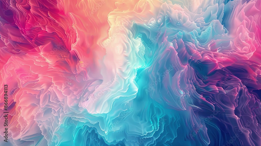 Vivid and Colorful Abstract Swirls, Digital Art Background Vivid and Colorful Abstract Swirls, Digital Art Background