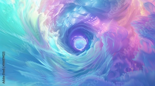 Wallpaper Mural Abstract Colorful Swirl. Digital Art Background or Wallpaper Torontodigital.ca
