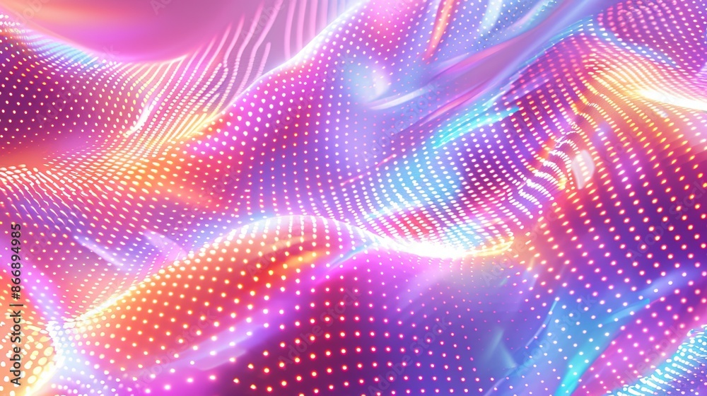 Abstract Colorful Wavy Background with Glowing Particles. Concept for Technology, Music, and Modern Design Abstract Colorful Wavy Background with Glowing Particles. Concept for Technology, Music, and Modern Design