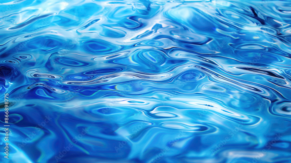 Abstract blue liquid texture. Fluid-like waves of various shades of blue creating a dynamic and captivating texture Abstract blue liquid texture. Fluid-like waves of various shades of blue creating a dynamic and captivating texture