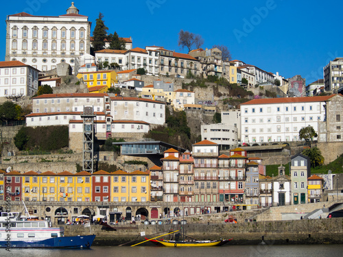 Oporto Douro riverside neighbourhood seen from Vila Nova de Gaia