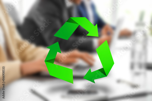 Businesswoman working with ...