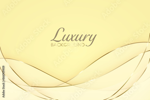 ラグジュアリーなウェーブ背景（バナー　見出し　タイトル　フレーム　メッセージカード）	
